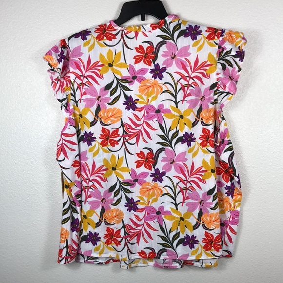 2/$30 NWT St. John’s Bay Blouse Women’s Size 2X Floral Print - Picture 5 of 12